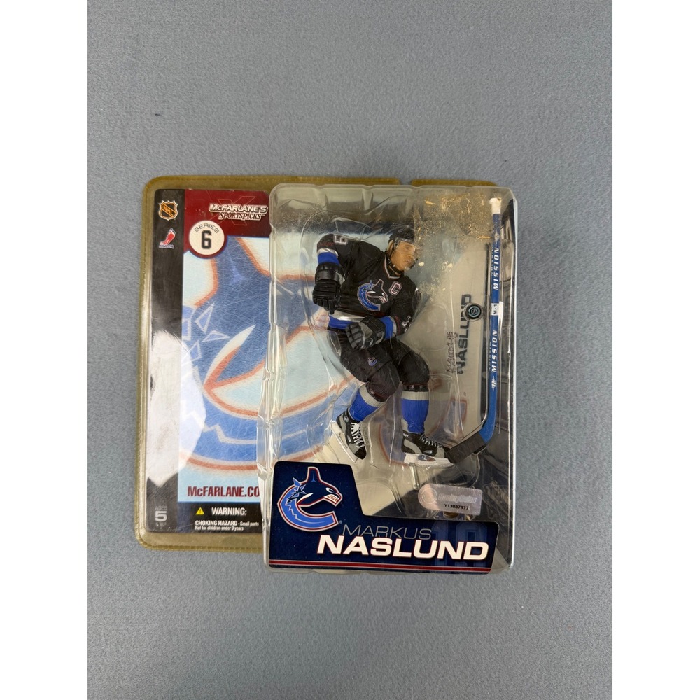 McFarlane NHL Series 6 Markus Naslund Vancouver Canucks Figure Black New